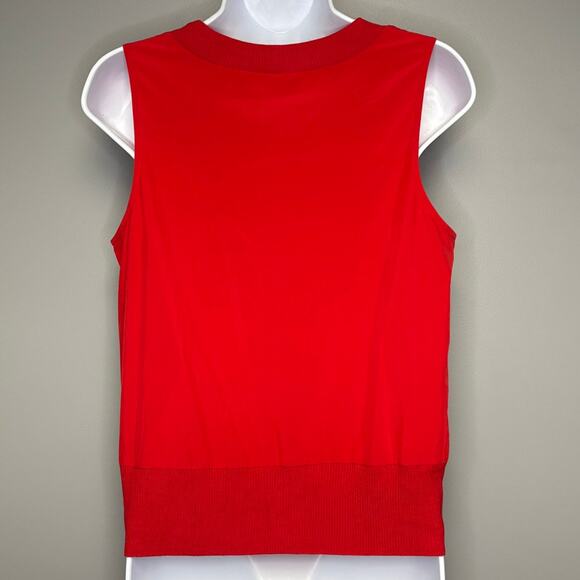 Athleta Zephyr Shell Red Sleeveless Yoga Running Gym Top Sz S - Picture 2 of 5